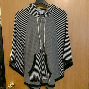 Bar III Stripped Poncho